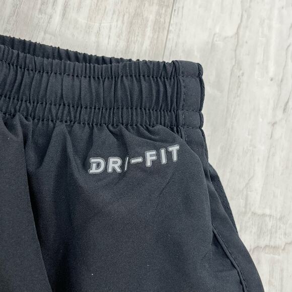 Nike Dri-Fit Black Hot Pink 2 In 1 Fitted Stretch Workout Running Gym Shorts XS - Picture 4 of 10